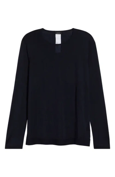 Akris Fine Cashmere & Silk Sweater In Blue