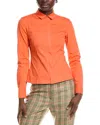 Akris Fitted Blouse In Orange