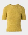 Akris Fitted Boucle Cashmere Sweater In Mimosa