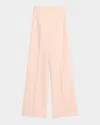 Akris Fiyuki Double-face Wool Pants In Pale Pink