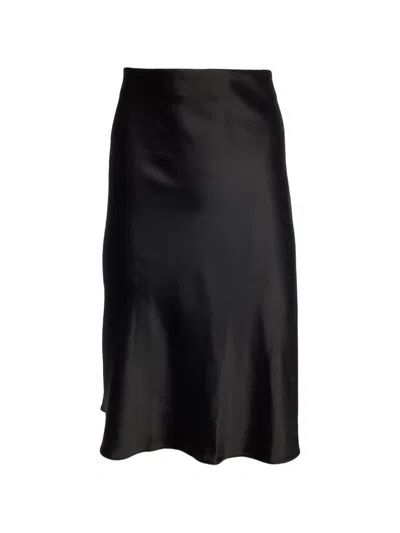 Pre-owned Akris Flared Midi Skirt In Black