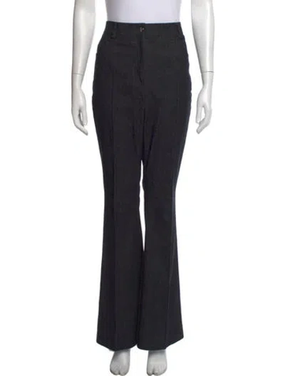 Pre-owned Akris Flared Pants In Black