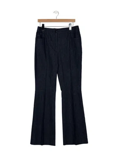 Pre-owned Akris Flared Pants In Blue