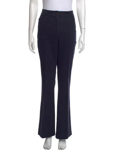 Pre-owned Akris Flared Pants In Blue