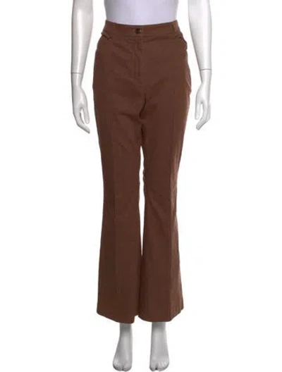 Pre-owned Akris Flared Pants In Brown