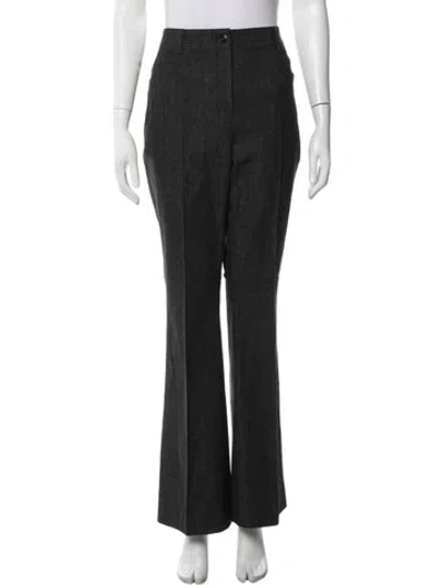 Pre-owned Akris Flared Pants In Grey