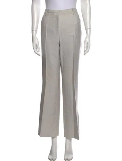 Pre-owned Akris Flared Pants In Grey