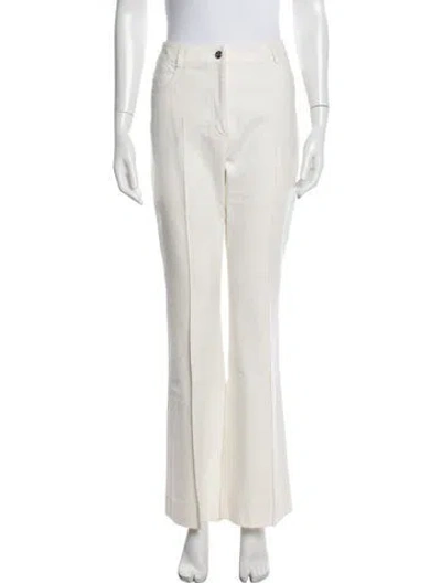 Pre-owned Akris Flared Pants In Neutral