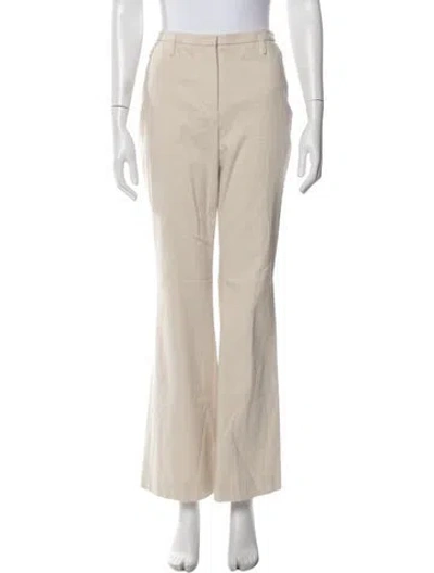 Pre-owned Akris Flared Pants In Neutral