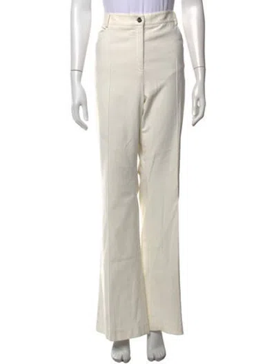 Pre-owned Akris Flared Pants In Neutrals