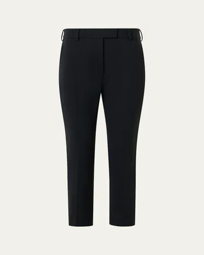 Akris Flavi Skinny-leg Crop Trousers In Black