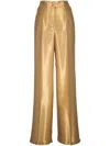 Akris Flor Gold Hose Mit Weitem Bein In Gold