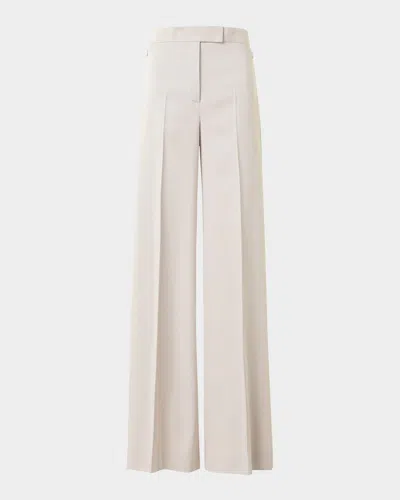 Akris Floretta Twill Wide-leg Pants