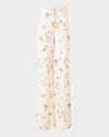 Akris Floretta Wide-leg Silk Pants