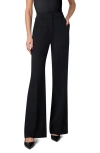 Akris Florine Wide Leg Wool Blend Pants In Black
