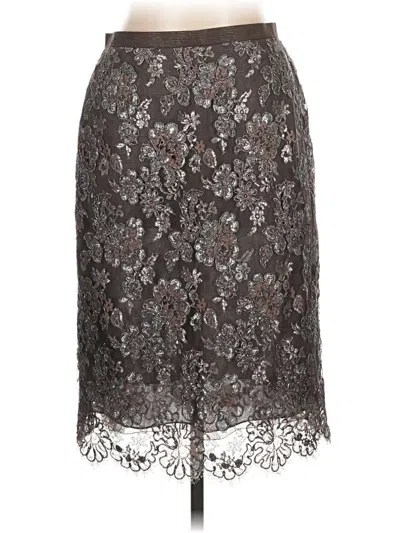 Pre-owned Akris Formal Skirt In Gray