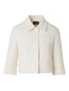 Akris Frayed Jacket In White