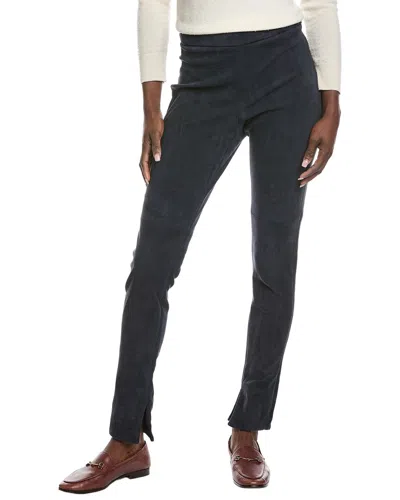Akris Fria Suede Pant In Gray