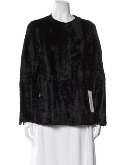 Pre-owned Akris Fur Fur Jacket In Black