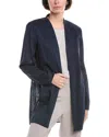 Akris Gionata Silk-blend Jacket In Blue