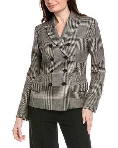 Akris Glorie Wool Blazer In Gray