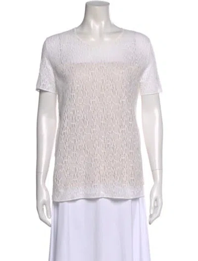 Pre-owned Akris Graphic Print Crew Neck T-shirt In Neutral