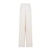 Akris Greige Silk Fellia Chiffon Pants