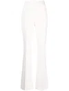 Akris Cotton-blend Twill Flared Pants In White