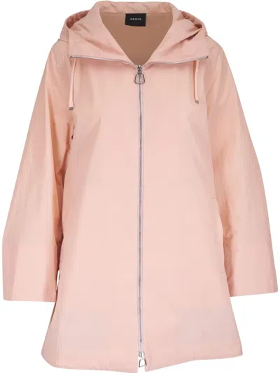 Akris Hooded Parka In Pink