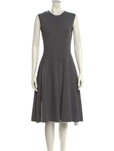 Pre-owned Akris Houndstooth Print Knee-length Dress In Multi