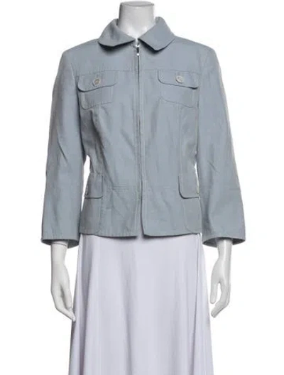 Pre-owned Akris Jacket In Blue