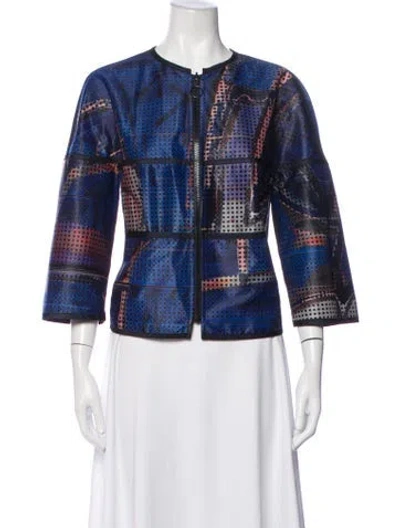 Pre-owned Akris Jacket In Blue