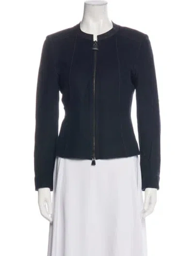 Pre-owned Akris Jacket In Blue