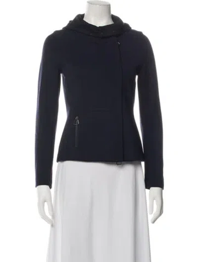Pre-owned Akris Jacket In Blue