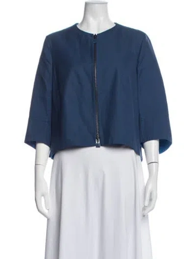 Pre-owned Akris Jacket In Blue