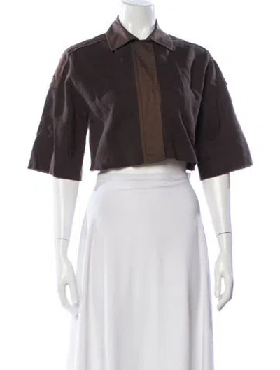 Pre-owned Akris Jacket In Brown