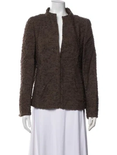 Pre-owned Akris Jacket In Brown