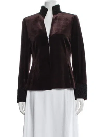 Pre-owned Akris Jacket In Burgundy