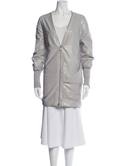 Pre-owned Akris Jacket In Gray