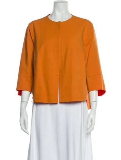 Pre-owned Akris Jacket In Orange