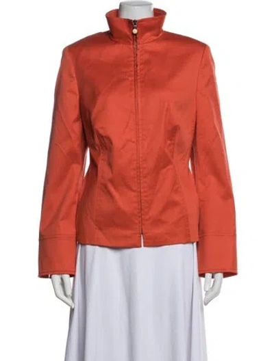 Pre-owned Akris Jacket In Orange