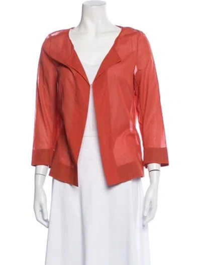 Pre-owned Akris Jacket In Orange