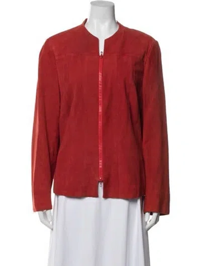 Pre-owned Akris Jacket In Red