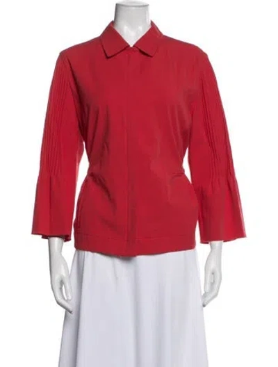 Pre-owned Akris Jacket W/ Tags In Red