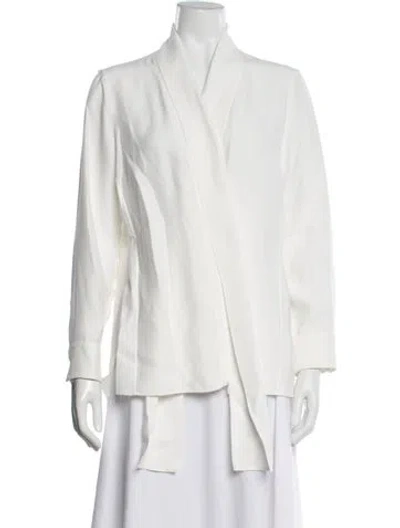 Pre-owned Akris Jacket In White
