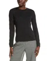 Akris Jacquard Mesh Wool & Silk-blend Top In Black