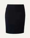 Akris Knee-length Pencil Skirt In Navy