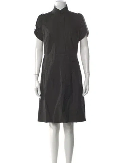 Pre-owned Akris Knee-length Dress In Black