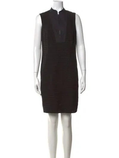 Pre-owned Akris Knee-length Dress In Black