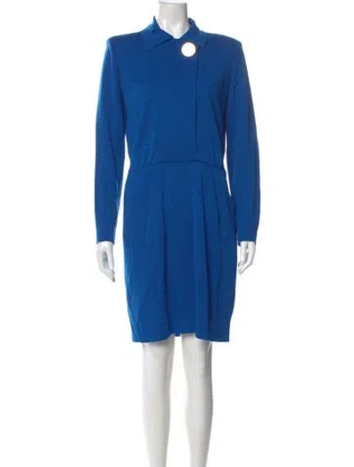 Pre-owned Akris Knee-length Dress In Blue